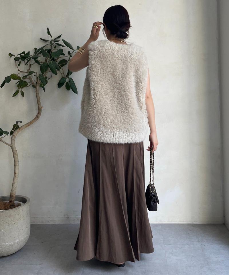 【新色追加/完売カラー再追加！】パネルプリーツスカート