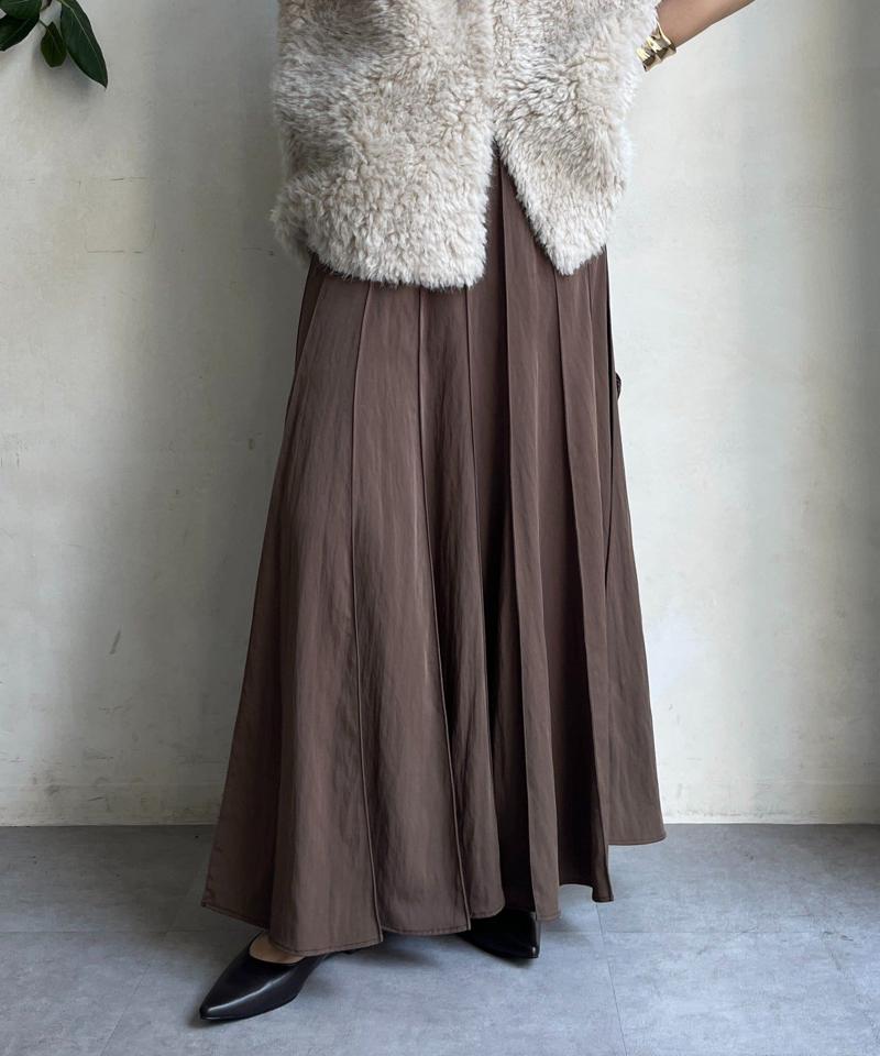 【新色追加/完売カラー再追加！】パネルプリーツスカート