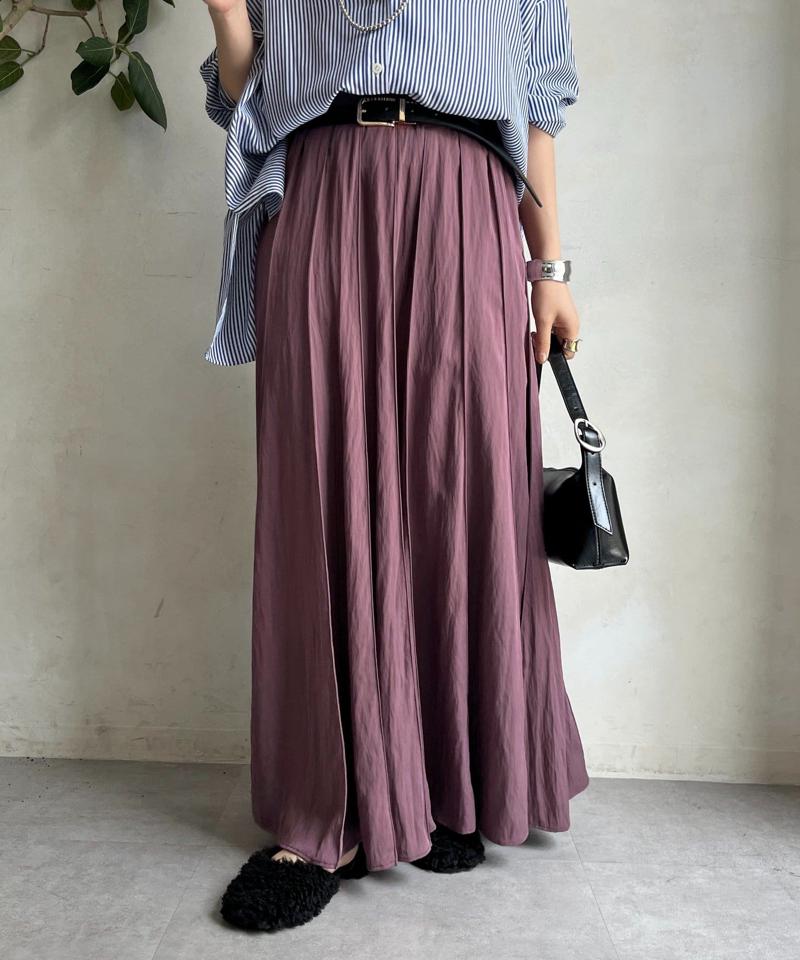 【新色追加/完売カラー再追加!】パネルプリーツスカート