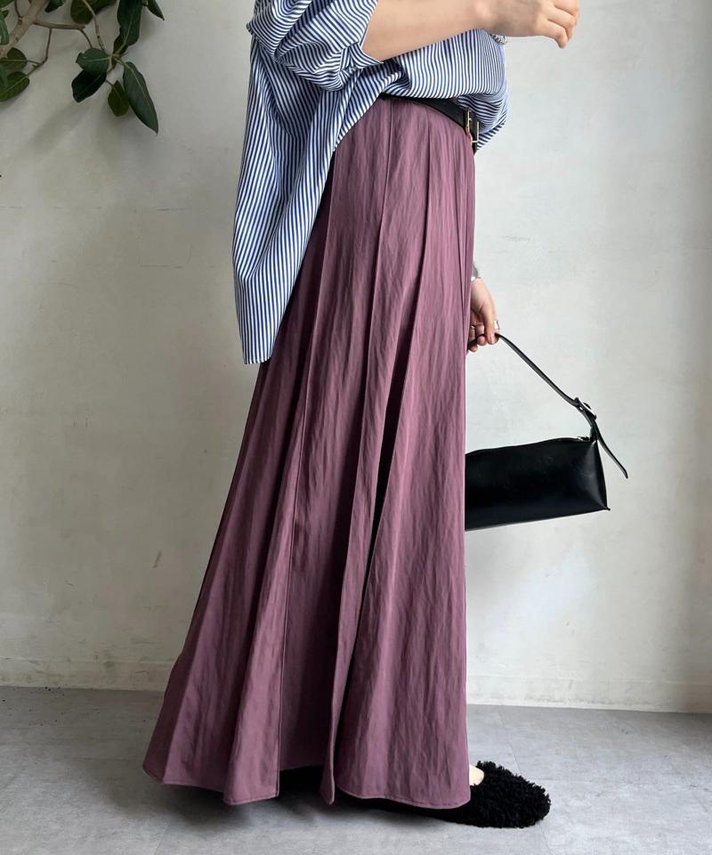 【新色追加/完売カラー再追加!】パネルプリーツスカート