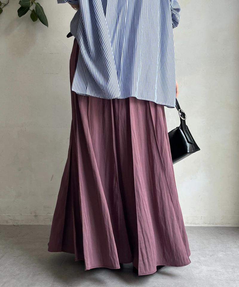 【新色追加/完売カラー再追加!】パネルプリーツスカート