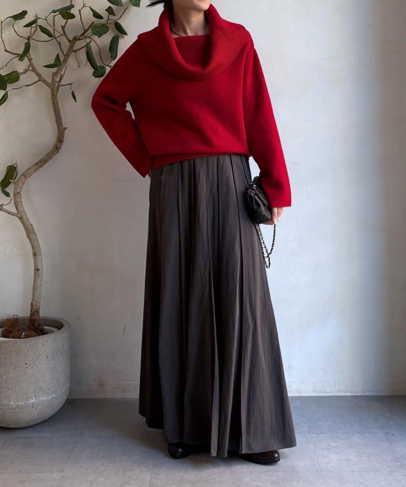 【新色追加/完売カラー再追加!】パネルプリーツスカート