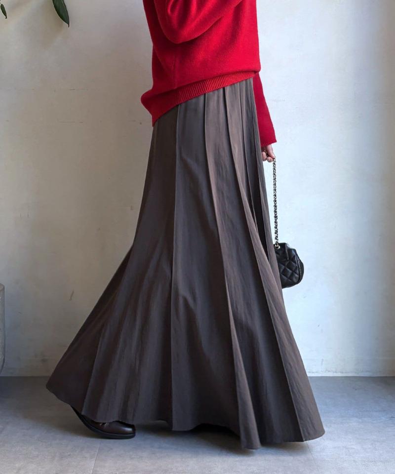 【新色追加/完売カラー再追加!】パネルプリーツスカート