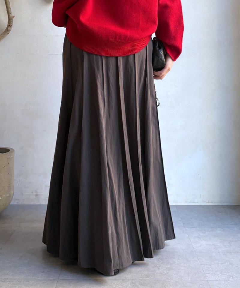 【新色追加/完売カラー再追加!】パネルプリーツスカート