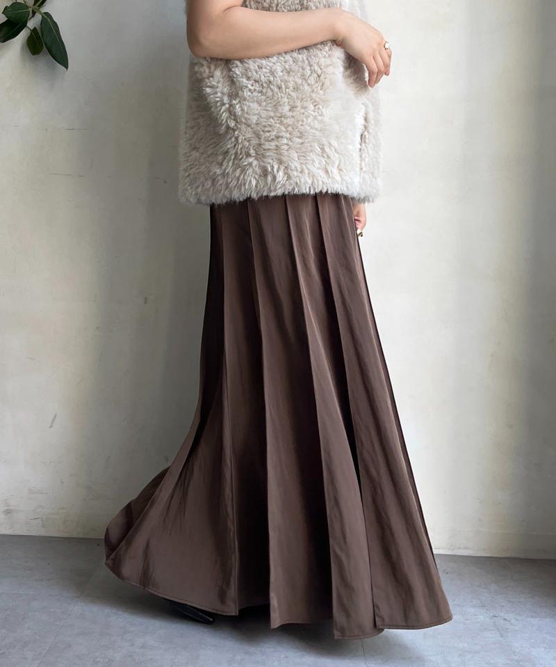 【新色追加/完売カラー再追加!】パネルプリーツスカート