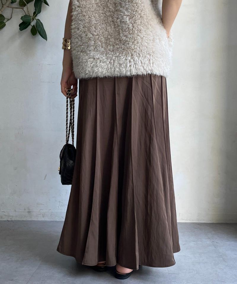 【新色追加/完売カラー再追加!】パネルプリーツスカート