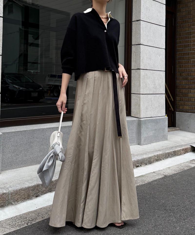 パネルプリーツスカート