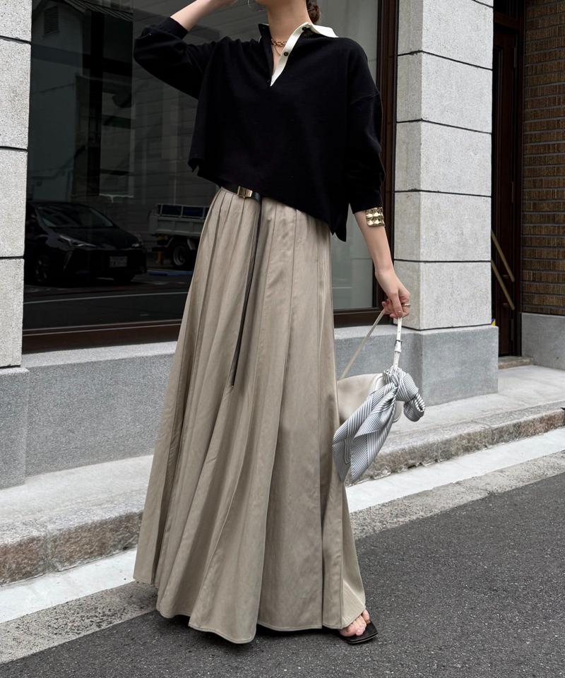 パネルプリーツスカート