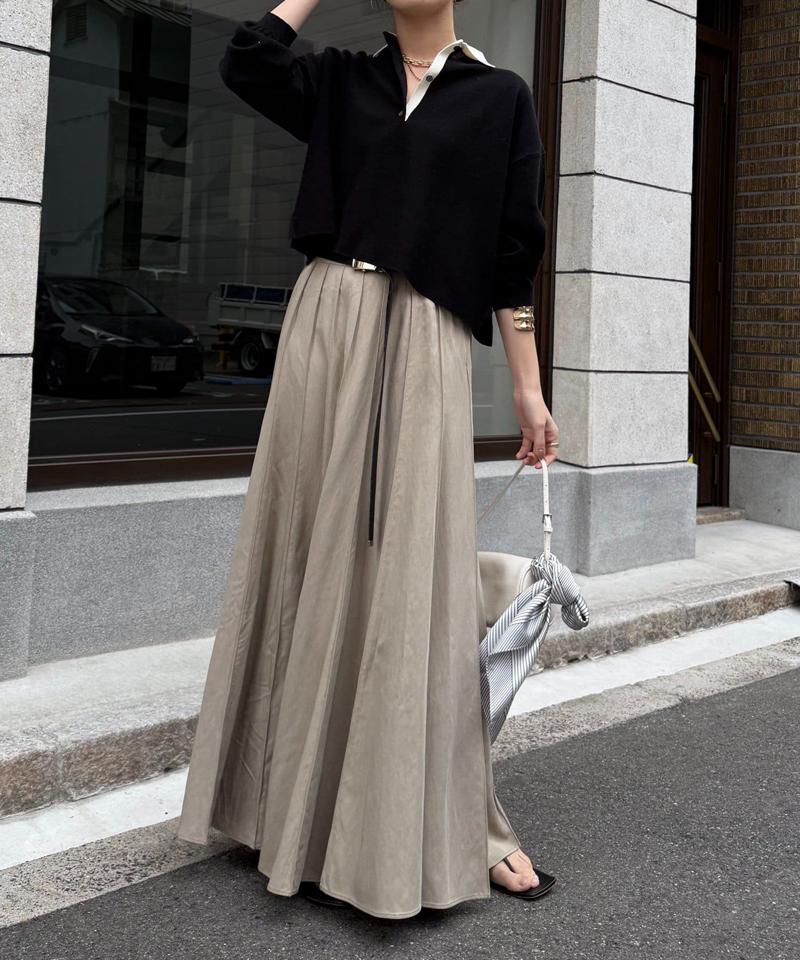 パネルプリーツスカート