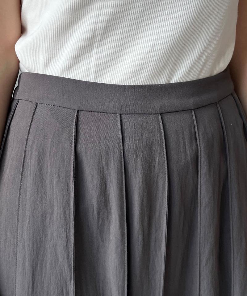 【新色追加/完売カラー再追加！】パネルプリーツスカート