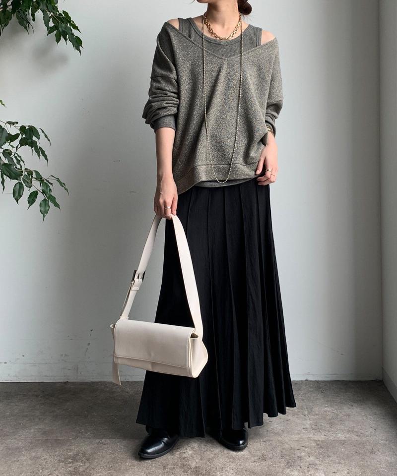 【新色追加/完売カラー再追加！】パネルプリーツスカート