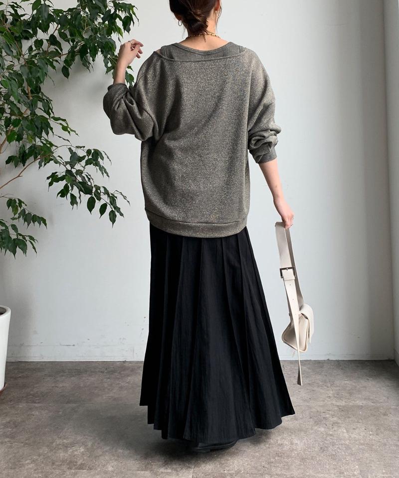 【新色追加/完売カラー再追加！】パネルプリーツスカート