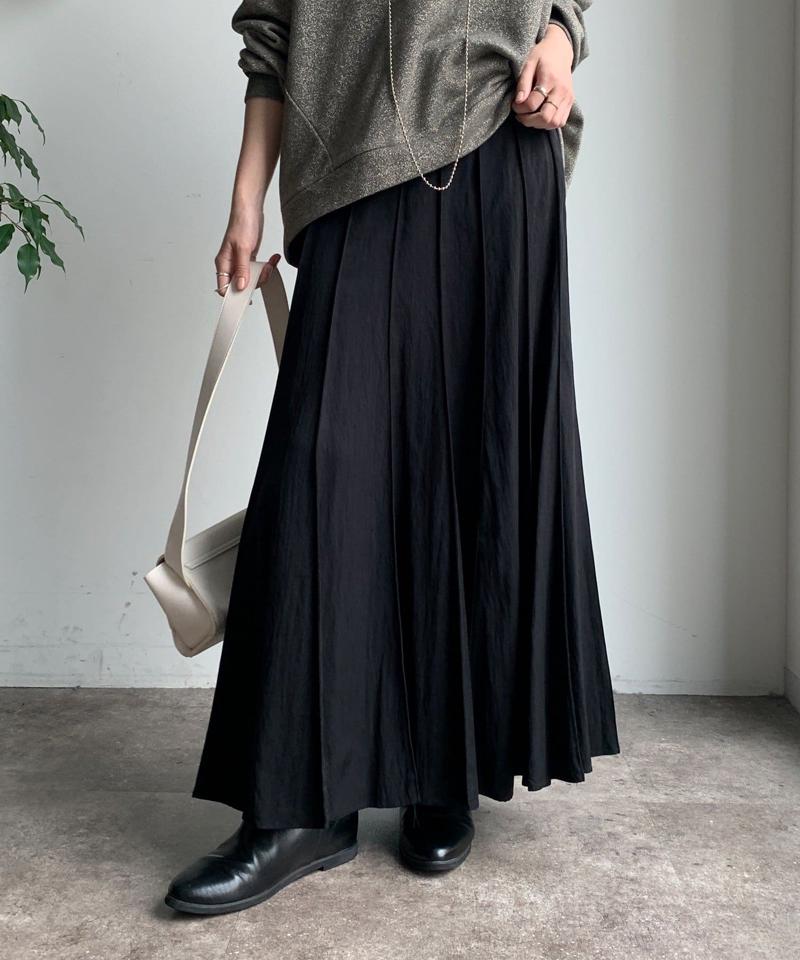 【新色追加/完売カラー再追加！】パネルプリーツスカート
