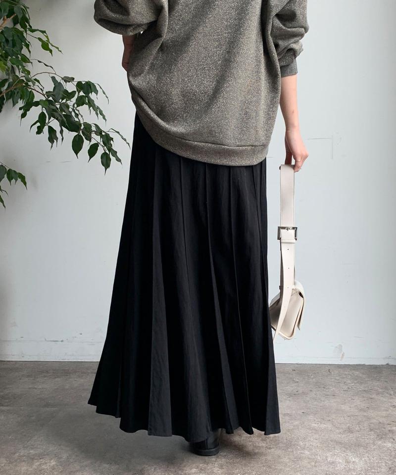 【新色追加/完売カラー再追加！】パネルプリーツスカート