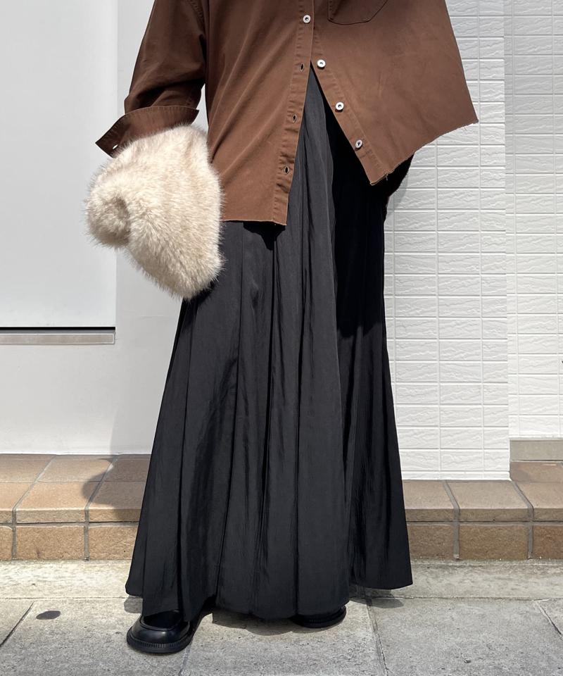 【新色追加/完売カラー再追加！】パネルプリーツスカート