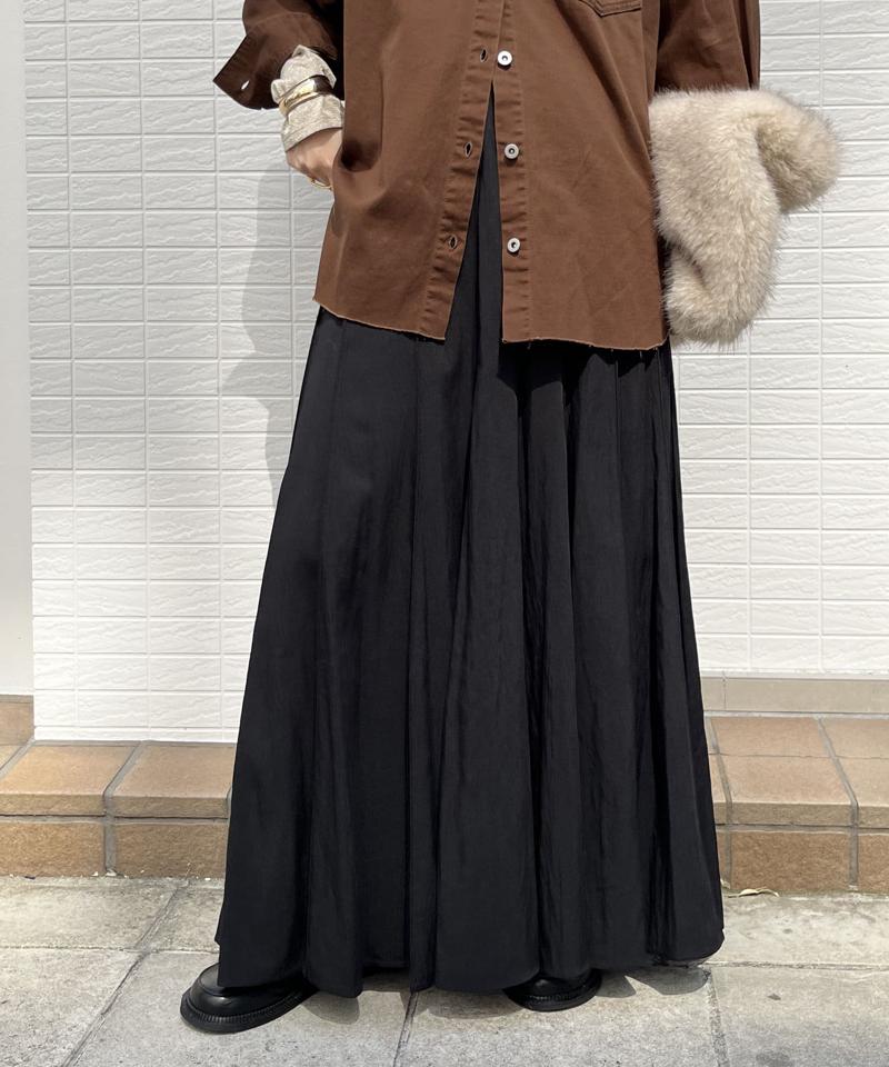 【新色追加/完売カラー再追加！】パネルプリーツスカート