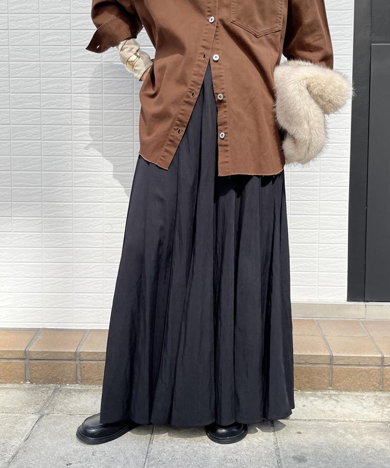 【新色追加/完売カラー再追加！】パネルプリーツスカート