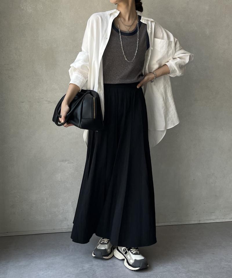 【新色追加/完売カラー再追加！】パネルプリーツスカート