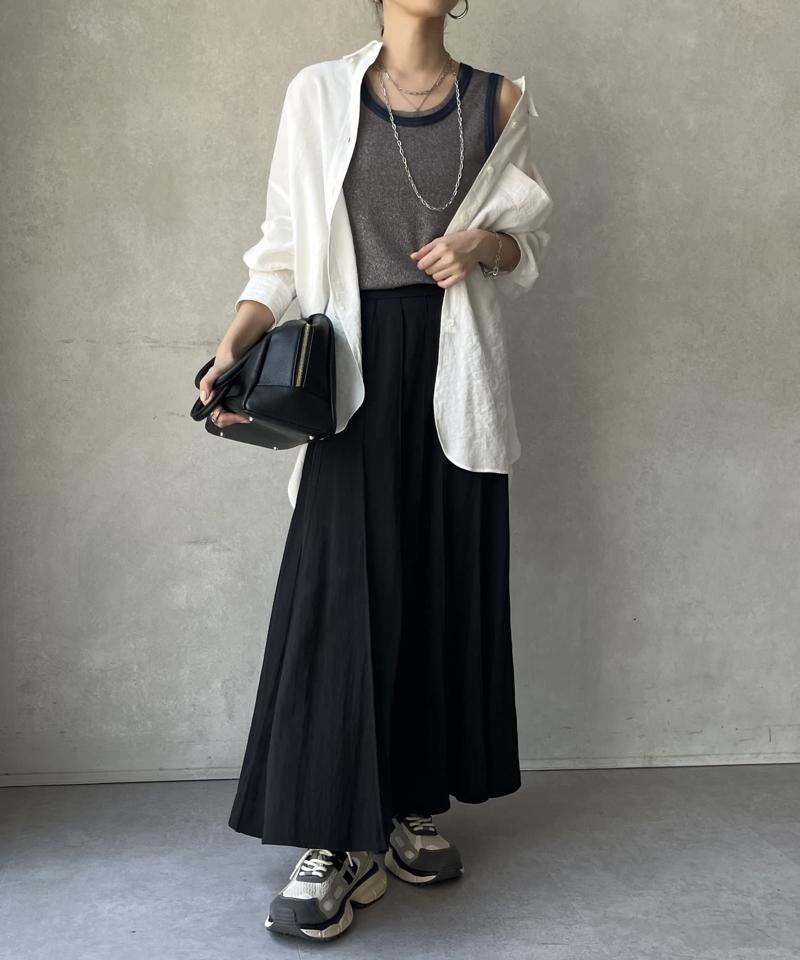 【新色追加/完売カラー再追加！】パネルプリーツスカート
