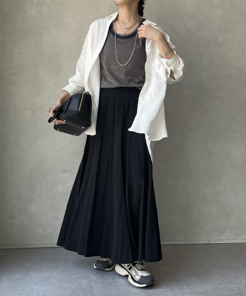【新色追加/完売カラー再追加！】パネルプリーツスカート