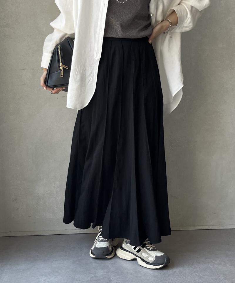 【新色追加/完売カラー再追加！】パネルプリーツスカート