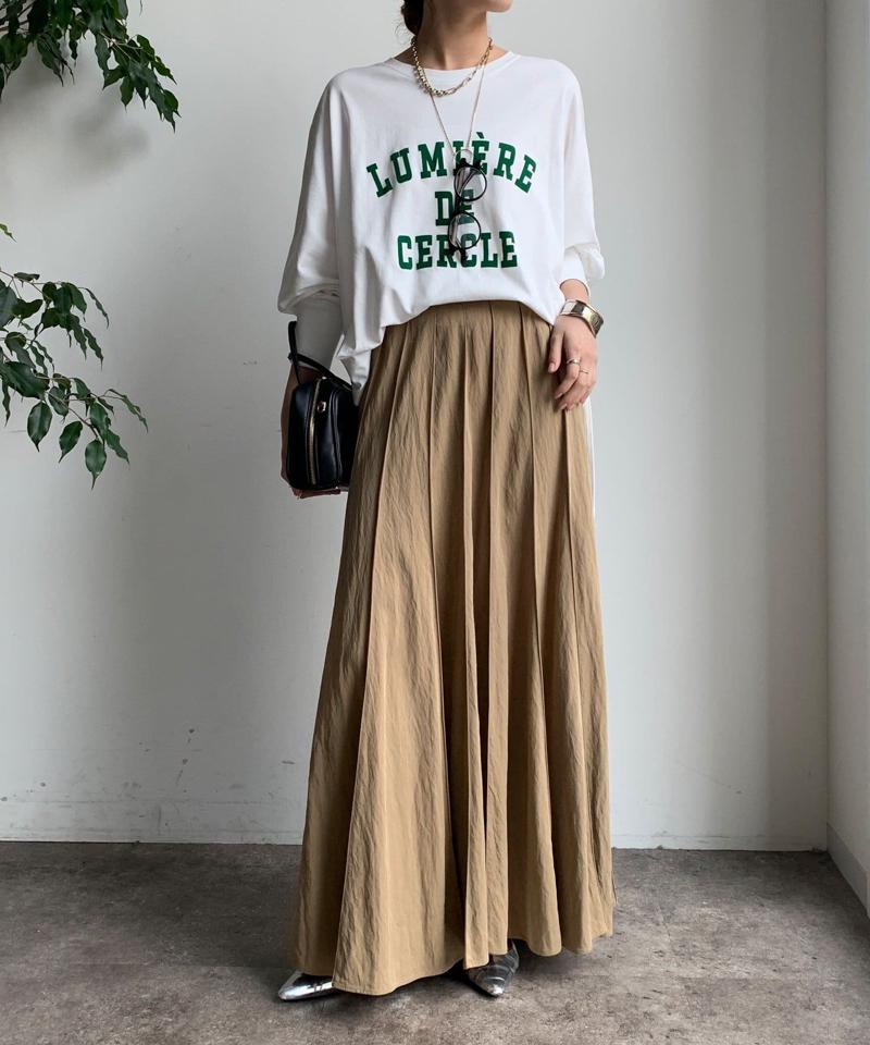 【新色追加/完売カラー再追加！】パネルプリーツスカート