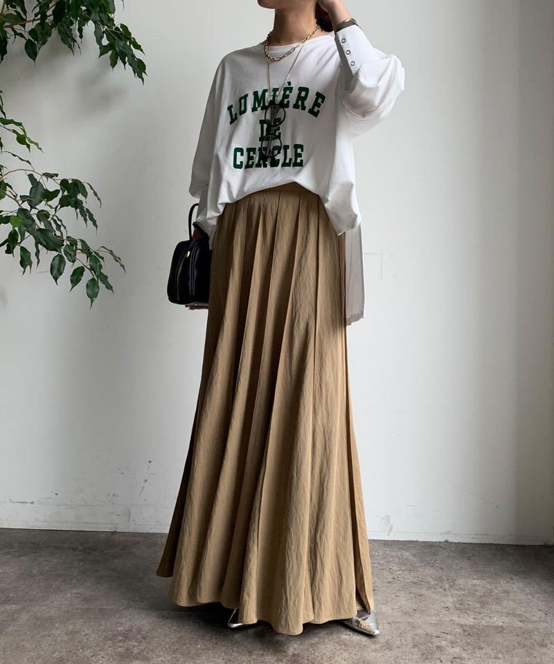 【新色追加/完売カラー再追加！】パネルプリーツスカート