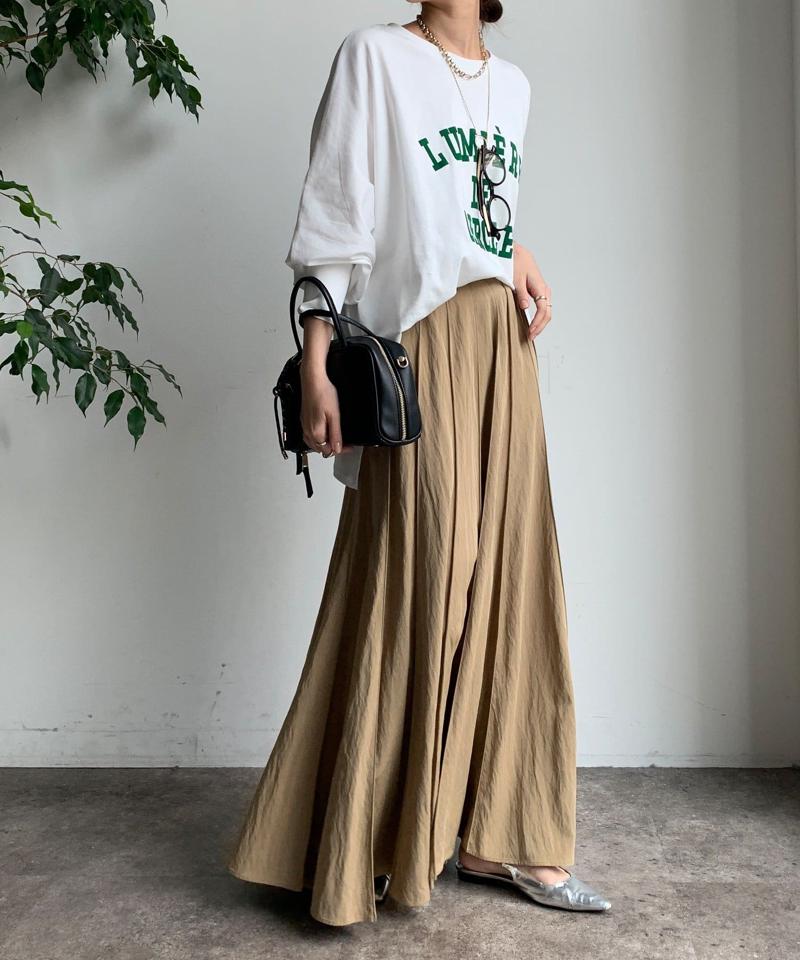 【新色追加/完売カラー再追加！】パネルプリーツスカート