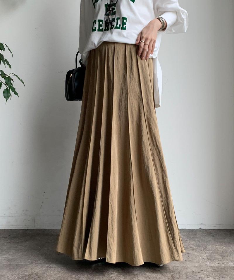 【新色追加/完売カラー再追加！】パネルプリーツスカート