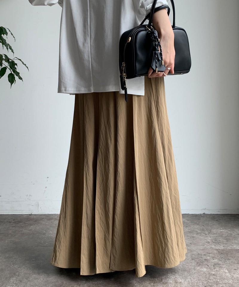 【新色追加/完売カラー再追加！】パネルプリーツスカート