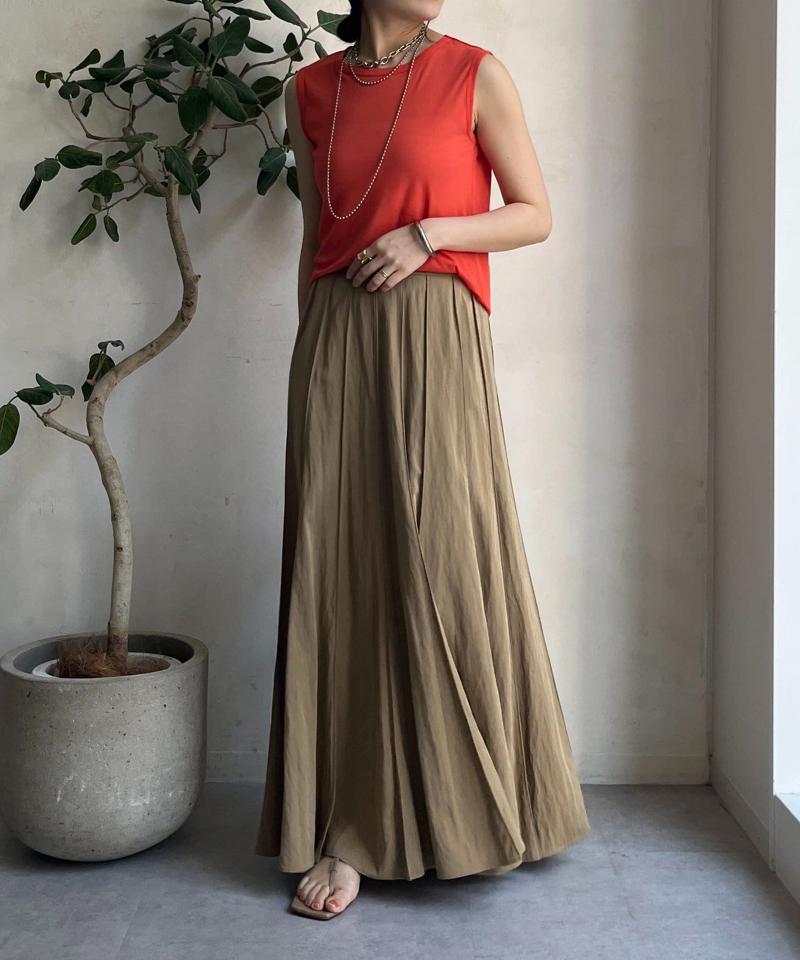 【新色追加/完売カラー再追加！】パネルプリーツスカート