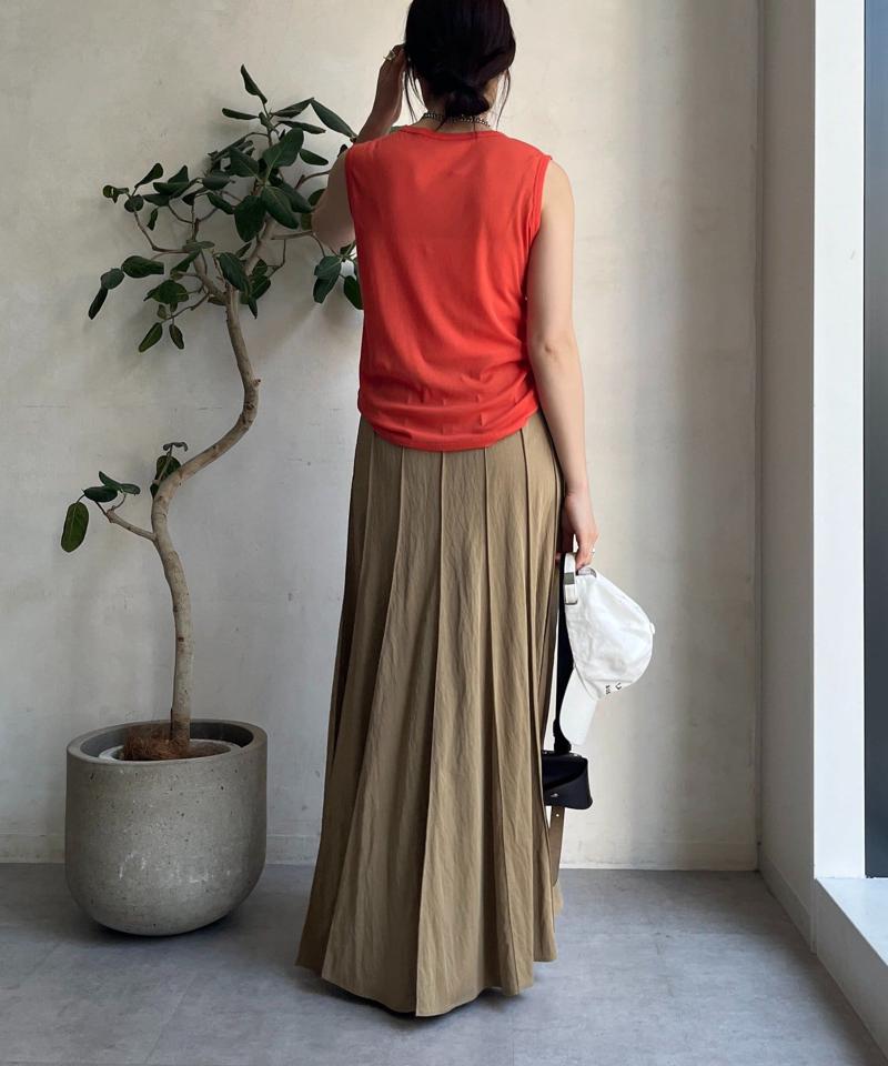 【新色追加/完売カラー再追加！】パネルプリーツスカート