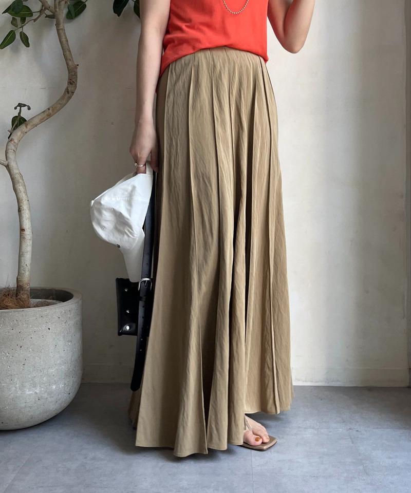 【新色追加/完売カラー再追加！】パネルプリーツスカート