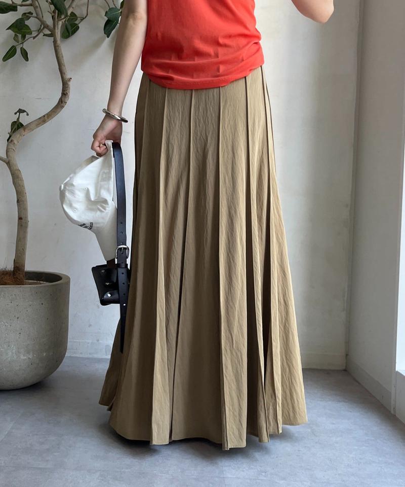 【新色追加/完売カラー再追加！】パネルプリーツスカート