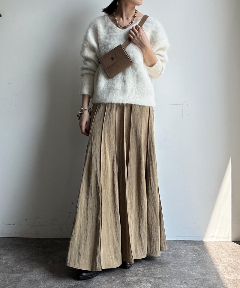 【新色追加/完売カラー再追加！】パネルプリーツスカート