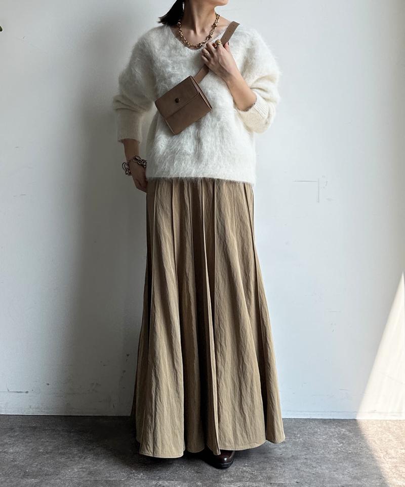 【新色追加/完売カラー再追加！】パネルプリーツスカート