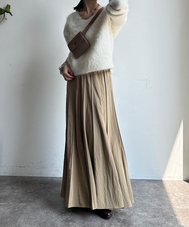 【新色追加/完売カラー再追加！】パネルプリーツスカート