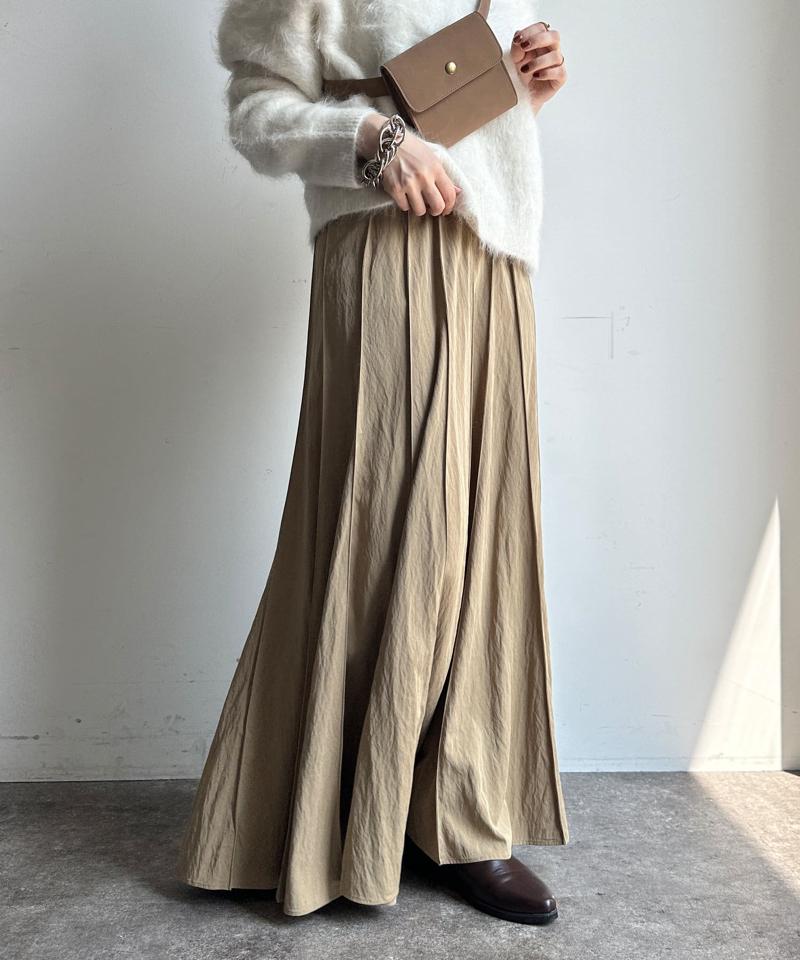 【新色追加/完売カラー再追加！】パネルプリーツスカート