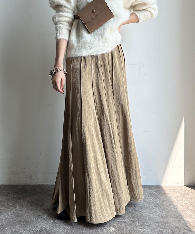 【新色追加/完売カラー再追加！】パネルプリーツスカート