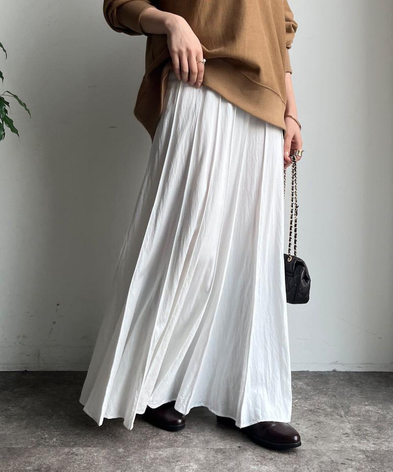 【新色追加/完売カラー再追加！】パネルプリーツスカート