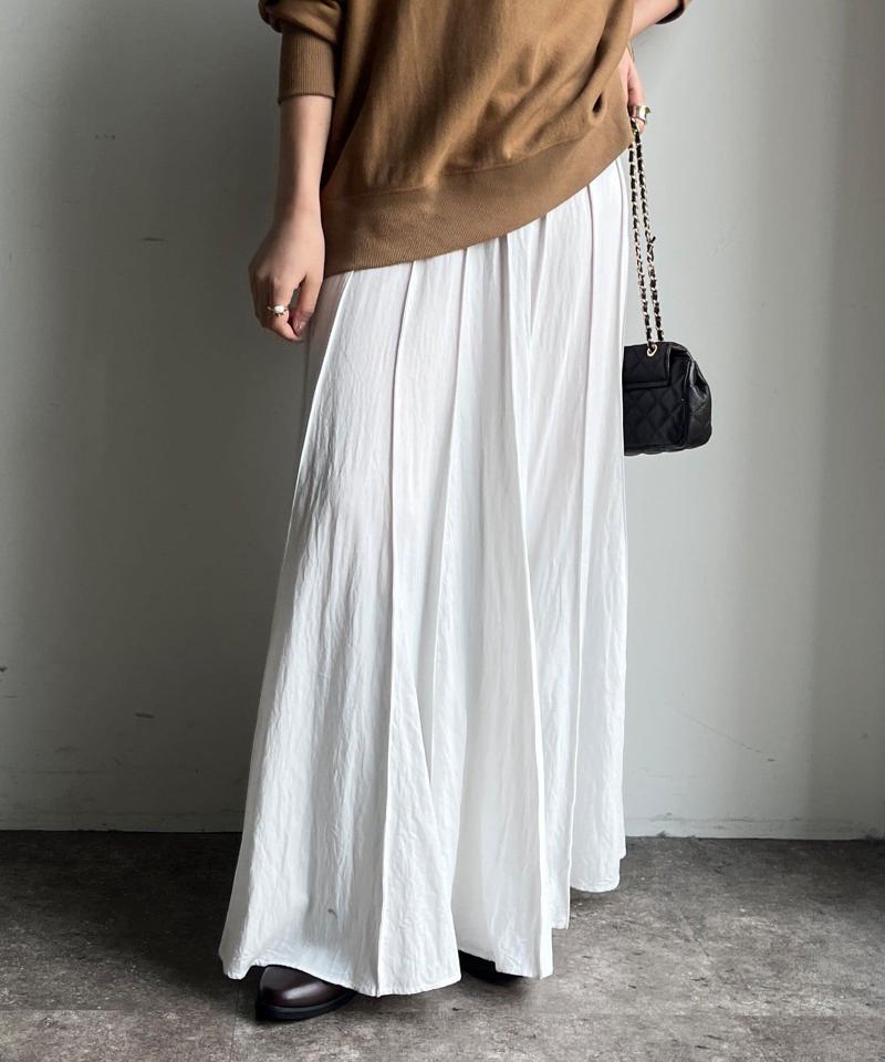 【新色追加/完売カラー再追加！】パネルプリーツスカート