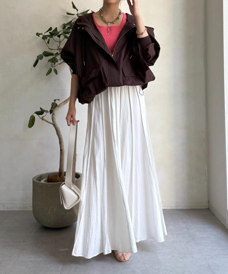 【新色追加/完売カラー再追加！】パネルプリーツスカート