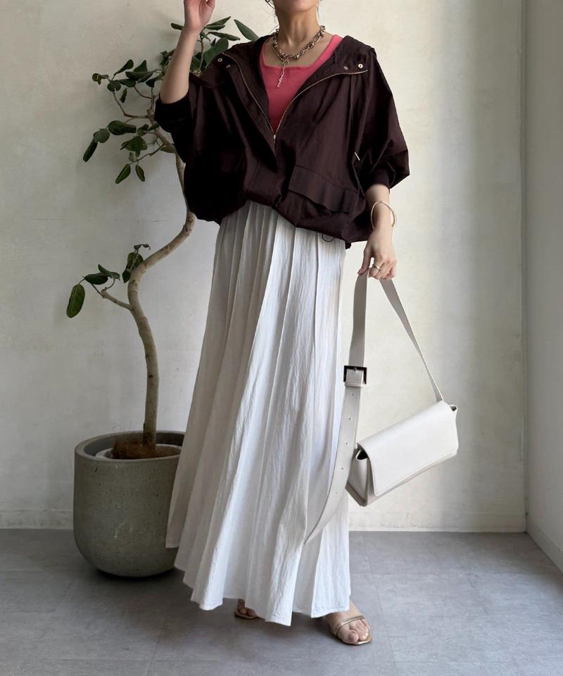 【新色追加/完売カラー再追加！】パネルプリーツスカート