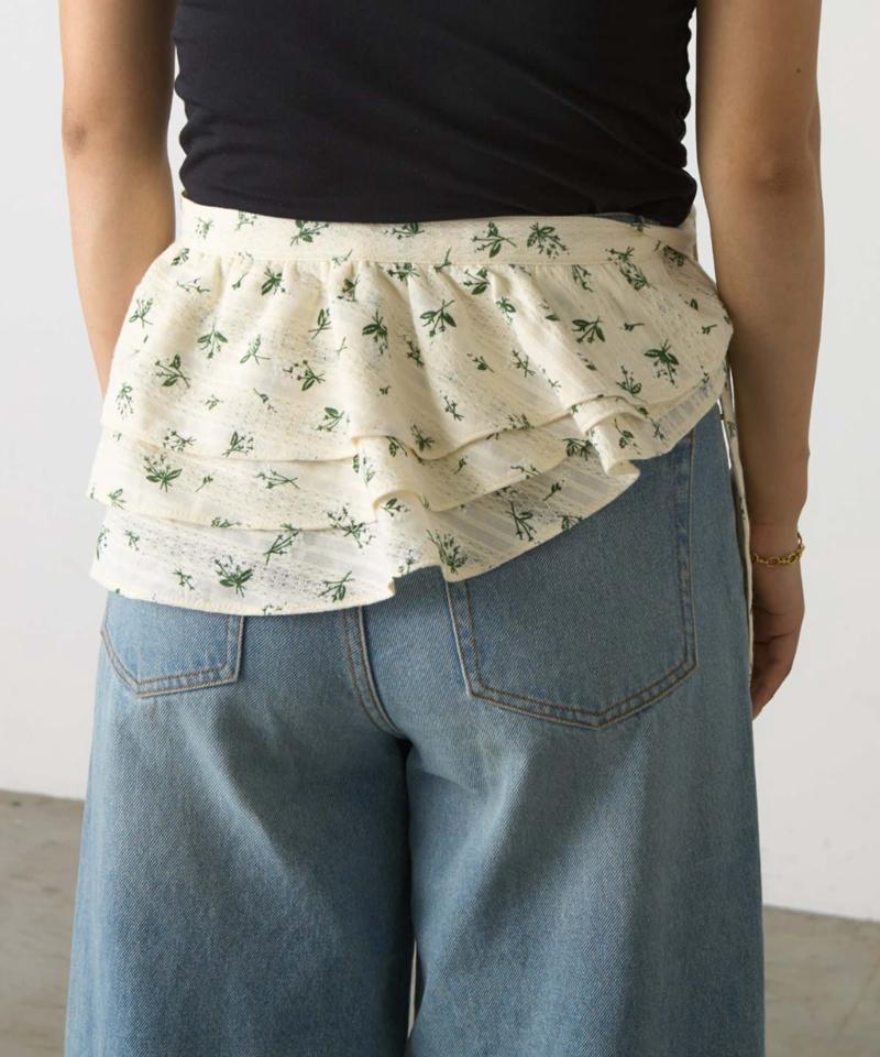 【HELLO.SANFRANCISCO】フラワープリントマルチウェイフリルベルト