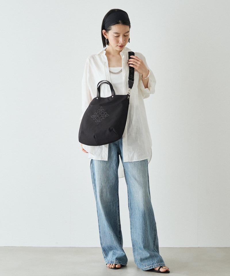 スリム2WAYトートバッグ <ナイロン>