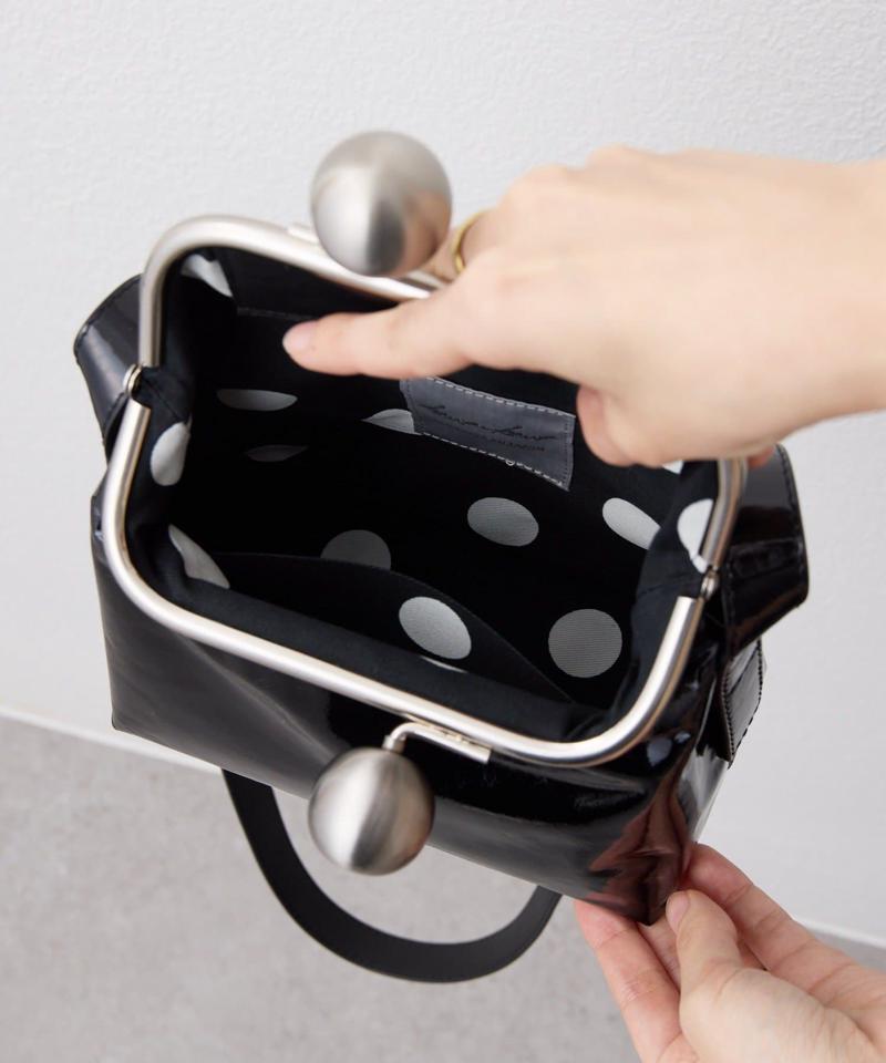 【kawa-kawa(カワカワ)】NO1464 口金スクエアポシェット/ショルダーバッグ