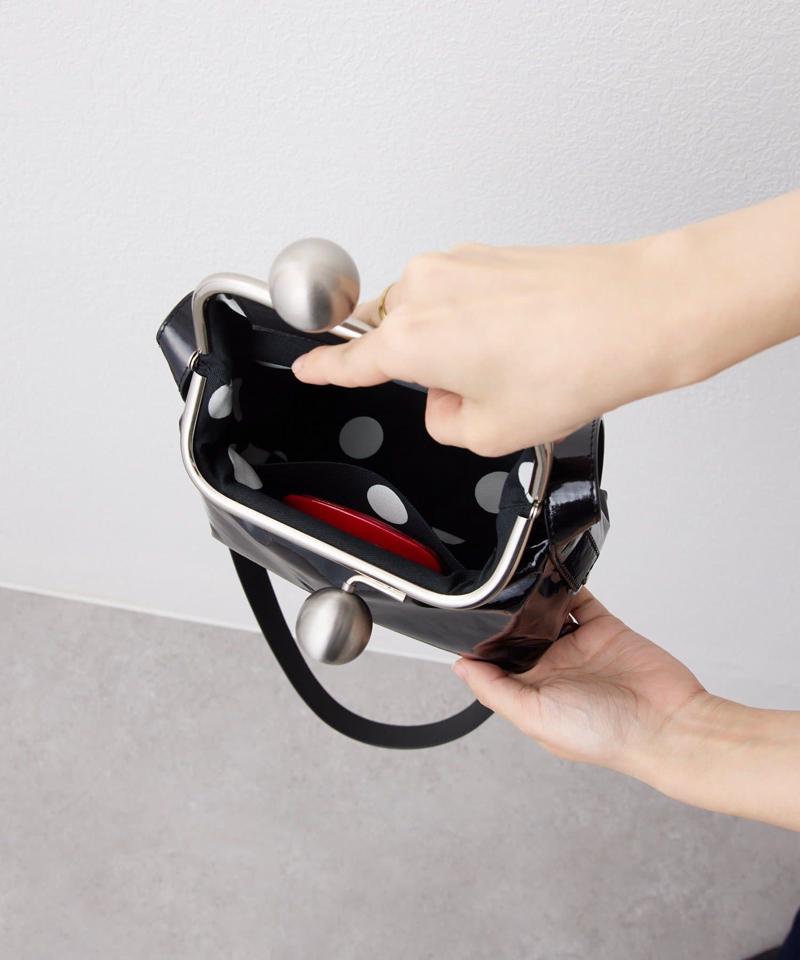 【kawa-kawa(カワカワ)】NO1464 口金スクエアポシェット/ショルダーバッグ