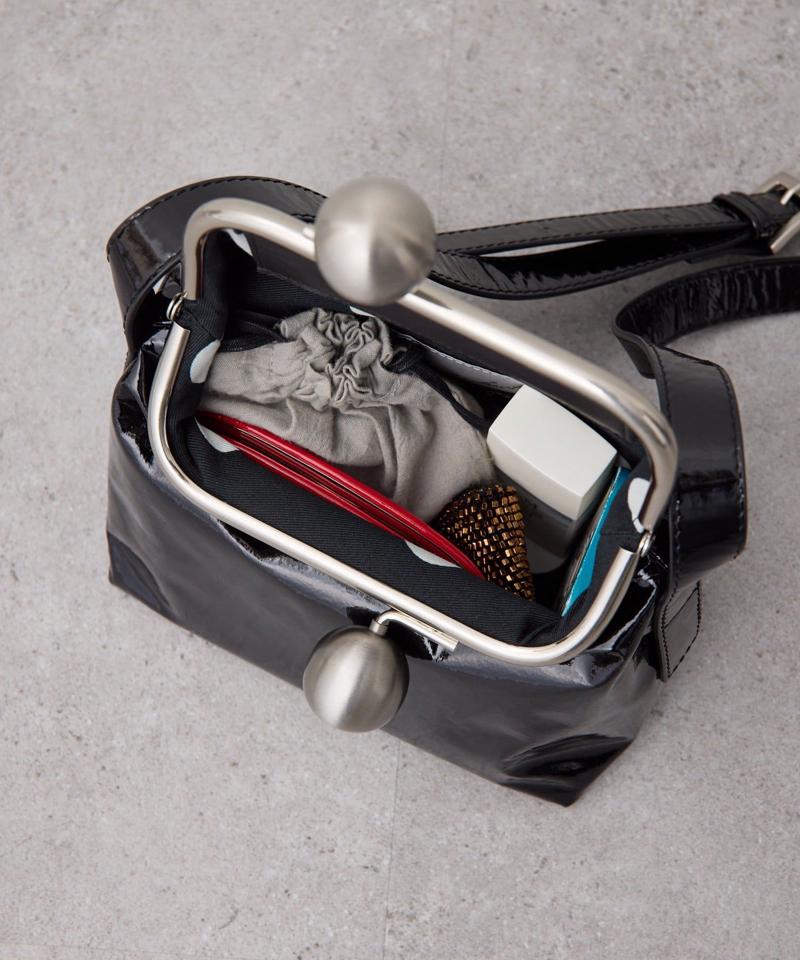 【kawa-kawa(カワカワ)】NO1464 口金スクエアポシェット/ショルダーバッグ