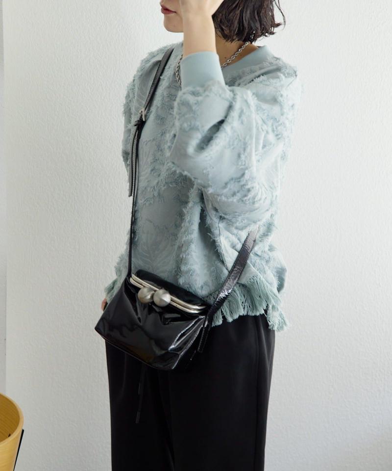 【kawa-kawa(カワカワ)】NO1464 口金スクエアポシェット/ショルダーバッグ