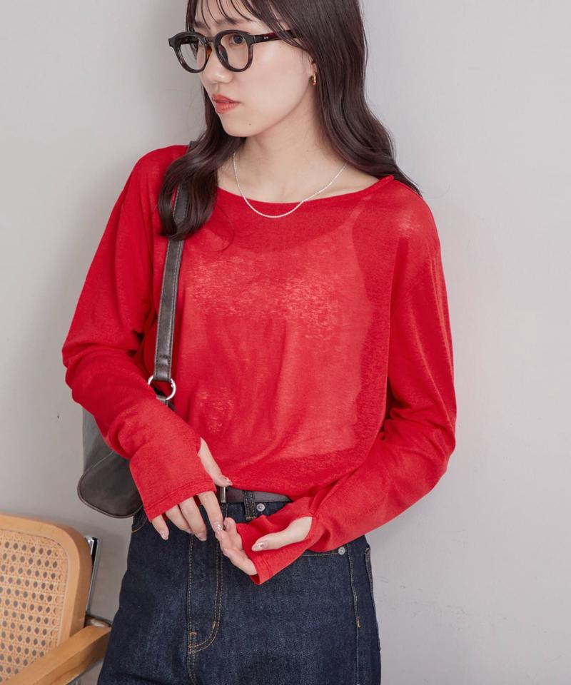 【万能インナー】シアープルオーバー　《WEB限定カラーあり》